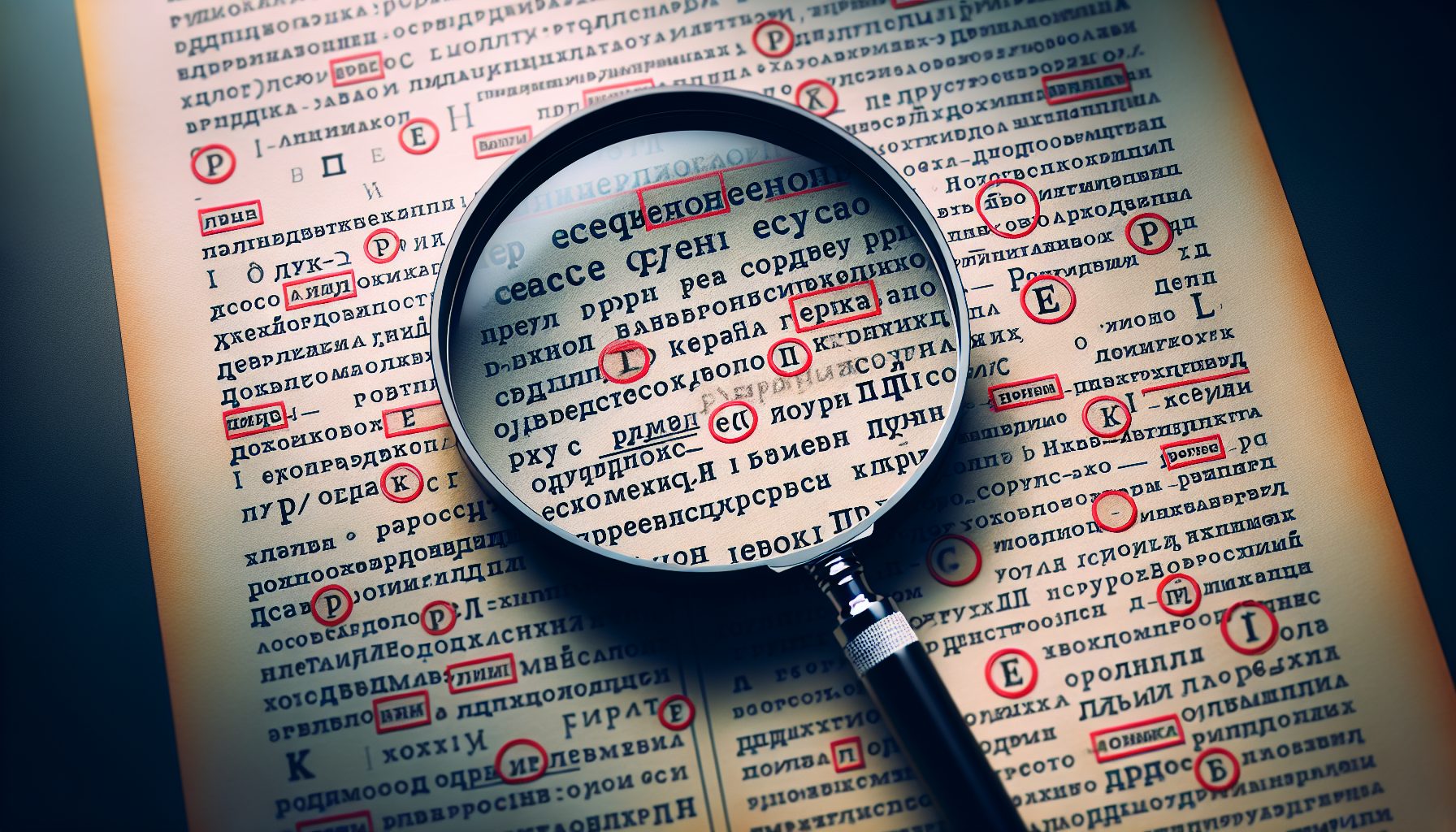 Выявление орфографических ошибок