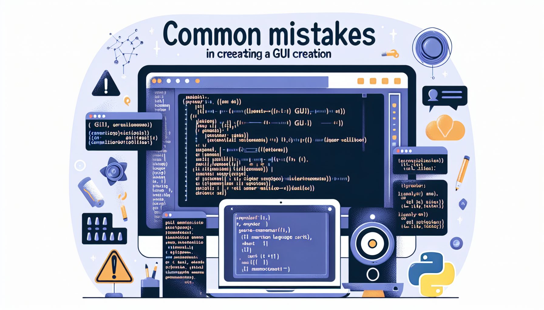 Типичные ошибки при создании GUI