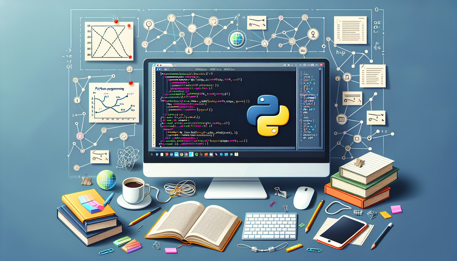 Как писать код для сети в Python
